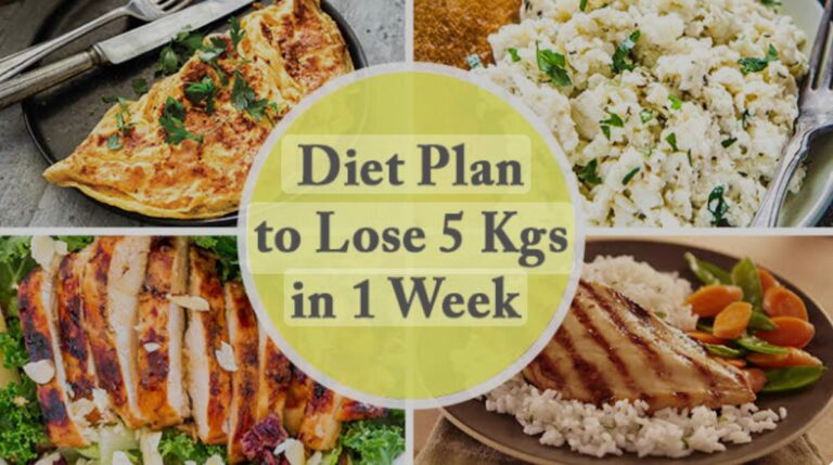 How to lose 5kg in 7 days diet plan?